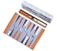 Travel Backgammon, Back Gammon Game Made of Solid Wood, Classic Board Game for Families, Travel and Strategy Lovers, Portable and Durable, Folding Style