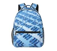 Travel Backpack Comfy School Bag Black And White Piano Keys Musical Notes Art Casual Children's Backpack for Dailyuse Teen Camping 29X40cm