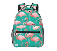 Travel Backpack Comfy Schoolbag Pink Flamingo Art Lightweight School Backpack for Hiking Dailyuse Sports 29X40cm