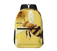 Travel Backpack for Women Men 17inch Waterproof Carry On Backpack honey bee2 Laptop Backpacks