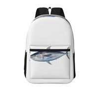 Travel Backpack for Women Men 17inch Waterproof Carry On Backpack Tuna Thunnus Laptop Backpacks