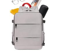 Travel Backpack In Personal Item Size Waterproof Expandable Portable, gray, See description, See description