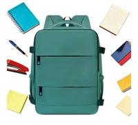 Travel Backpack In Personal Item Size Waterproof Expandable Portable, Green, See description, See description