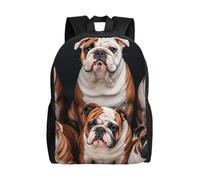 Travel Backpack Lightweight Laptop Backpack Shoulder Bag Casual Daypack | Funny English Bulldog Carry On Backpack Waterproof Work Back Pack 17 Inch Cute Backpack For Women Men