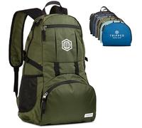 Travel Backpack- Packable lightweight daypack for hiking, gym, and airplane, Moss Green, 35 liters, Daypack Backpacks
