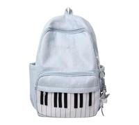 Travel Backpack Piano Print Large Capacity Bookbag