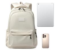 Travel Backpack, Waterproof Women's Backpacks, Oxford Fabric Backpack, High Capacity Unisex for Laptop, Work, Travel, Daily Life, White, Siehe Beschreibung, See description