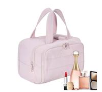 Travel Bag For Bathroom - Lightweight Woman, Toiletry Organizer, Makeup Pouch With Zipper, Compact Design For Carrying | Daily Hygiene Cosmetic Organization For, pink, Please refer to the description