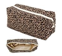 Travel Bag for Dyson Airwrap, Hair Styler Storage Bag, 31 x 13 x 13.5 cm, Lightweight Cotton Carry Bag, Compatible with Dyson Airstraight, Shark Flexstyle & Accessories, Leopard Pattern