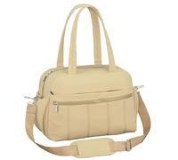 Travel Bag for Women, Compact Duffle Bag with Multiple Pockets & Wet Pocket, Puffer Tote Bags with High Comfort for travel, Work, weekend, Overnight, Flight, Commute, Khaki, MZTUE, khaki, Lightweight