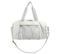 Travel Bag for Women Ladies Short Trip Travelling Duffle Bag Handheld Sports Yoga Fitness Bag(White)