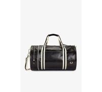 Fred Perry Mens Recycled Classic Barrel Bag - Black & Off-White - One Size