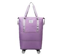 Travel Bag - Rolling Bag - Removable Luggage Bag | Waterproof Travel Suitcase with Wheels, Carry On Luggage for Parents, Spouse, Travel, Business, Camping, Violet, see description, See description