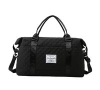 Travel Bag, Travel Bag for Fitness - Ride Bag Waterdes Gym. This sports bag is abrasion resistant and is a shopping bag to carry in any weather conditions:, Black/White, Consulte la descripción, See