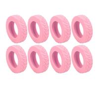 Travel Bag Wheel Guards -,Luggage Wheel Protector | Silicone Suitcase Wheel Protector, 8X Wheel Covers, Suitcase Wheel Covers for Suitcases and Chair Caster Wheels, Non-Noise and Wear-Resistant, Pink