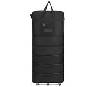 Travel Bag with Wheels 45-22inch Waterproof Portable Travel Rolling Suitcase Air Carrier Bag Unisex Expandable Folding Oxford Suitcase Bags with Wheels(45inch)