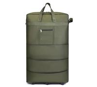 Travel Bag with Wheels Large Capacity Airline Checked Bag Rolling Packing Cubes Moving Universal Wheel Oxford Foldable Luggage Storage Travel Bag(Green 95X48X28)