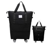 Travel Bag with Wheels Rolling Duffle Bag Expandable Foldable Luggage Bag Cabin Bag Weekend Bag Carry Luggage for Parents Business Trip Camping Wife
