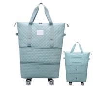 Travel Bag with Wheels Rolling Duffle Bag Expandable Foldable Luggage Bag Cabin Bag Weekend Bag Carry Luggage for Parents Business Trip Camping Wife