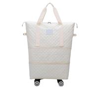 Travel Bag with Wheels Rolling Duffle Bag Expandable Foldable Luggage Bag Cabin Bag Weekend Bag Carry Luggage for Parents Business Trip Camping Wife