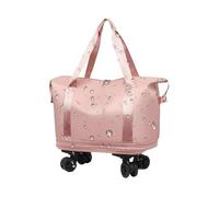 Travel Bag with Wheels - Travel Bags with Wheels | Package of Suitcases for Personal Rolling, 360° Scratch Resistance to 360° ROPURE STUFFEL BREAKING with Separation, pink, riferimento alla