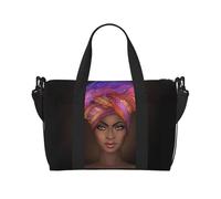 Travel Bags African American Women's Duffel Foldable Foldable Weekend Tote Night HandWaterproof Women's Leisure Outdoor Holiday Gifts