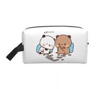 Travel Bags Bubu Panda and Brownie Bear Couple Makeup Bag Women Travel Cosmetic Organizer Kawaii Storage Toiletry Bags Gifts