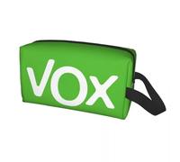 Travel Bags Custom Spain Vox Flag Travel Cosmetic Bag Women Spanish Political Party Toiletry Makeup Organizer Lady Beauty Storage Dopp Kit Gifts