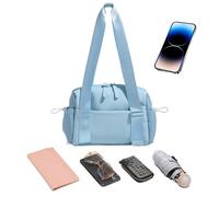 Travel bags for travel stage, carry the travel bag, tote fitness stab, dry separate shoulder bag, weekender overnight pack, shower bag, sports storage organiser for exercise, dance, sports, blue, see