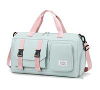 Travel Bags for Women, Wet Dry Separation, Shoe Compartment，Green