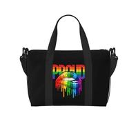 Travel Bags Gay Gay Lesbian Rainbow Lips Pride Duffel Waterproof Weekend Overnight Large Capacity Leisure Outdoor Holiday Gifts