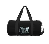 Travel Bags Handbags Tacos and Tequila Printing Sports Gym Duffel Bag for Men Women Weekender Workout Training Water Resistant Leisure Outdoor