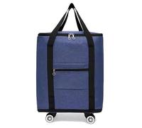 Travel Bags, Rolling Duffle Bag Convertible Backpack Multicolor Large and Small(Blue,L)