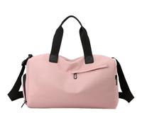 Travel Bags Travel Handbags Zipper Large Capacity Oxford Travel Bag Simplicity Waterproof Leisure Vacation Luggage Bag for Outdoor(Pink)