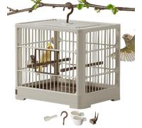 Travel Band Cage - Portable Bird Container - Travel Carrier, Hook Handle | Removable Tray Finches Shortets Lovebirds Portable Bird Cage Travel - Lightweight Bird Container, Hook Handle | St