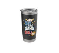 Travel Baseball Team Hit the Dang Ball Funny Motivation Stainless Steel Insulated Tumbler