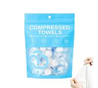 Travel Bath Towels - Compact Compressed Washcloths, Absorbent Mini Towel Pack, Compact Travel Items | Individually Wrapped Thick Towels For Dorm Gym Office Backpacking Sports Vacation