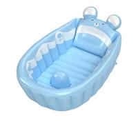 Travel Bathtub - Foldable Tub, Inflatable with Pump, Non Slip Water Basin | Portable Mini Pool Shower Bath Safety Comfort Home Travel Use Fun Play Unique Gift