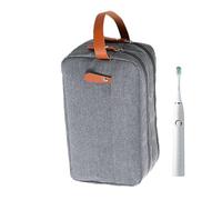 Travel Beauty Case - Water Resistant Bathroom Organizer, Double Layer Case | Toiletries Home Hotel Business Travel Portable Toiletry Kit With Handle, Toiletry Kit Com, Gray, Please refer to the