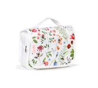 Travel Beauty Case with Hanging Hook - Api - Nectar Meadows, Design, 25x17x10cm, Soft Travel Beauty Case - Velcro Closure and Hanging