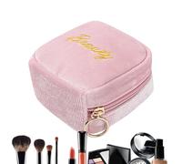 Travel Beauty Organiser Box, Cosmetic Storage Bag with Zipper, Travel Friendly Organiser Case, Portable Waterproof Zipper Bag with Compartment for Women, Adults, Men, pink, see description, See