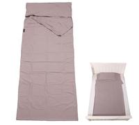 Travel Bed Sheet - Ultra-Lightweight Sleep Sack, Hygienic Overnight Travel Bedding, Compact Foldable Liner | Antis-Dust Soft Sleeps Barrier, Washable Single-Person Rest Sheet, Breathable Envelope