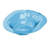 Travel Bidet, Sitz Bath Portable Over The Toilet Soaking Travel Bidet Anti-Overflow 14x15x4 in Attachment for Hemorrhoids Postpartum Private Care (Transparent Blue)