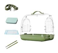 Travel Bird Cage, Bird Carrier - Portable Clear Parakeet Cage,Transparent Pet Travel Bag Removable Travel Accessories In Pouches For Small Birds, Pink, Se référer au descriptif, Refer to description