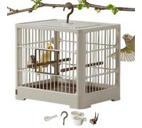 Travel Bird Cage - Bird Transport Box, Portable Bird Container, Foldable Travel Cage for Birds, with Standing Travel Cage with Soft Sides for Parrots, Bird Cages and Lovets, 30