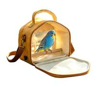 Travel Bird Cage Breathable Mesh Front with Tray and Standing Perch
