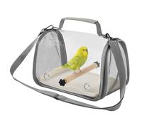 Travel Bird Cage - Compact Bird Carrier | Lightweight Foldable Carrier | Portable Housing for Finch, Cockatiel, Macaw, Parakeet, Hamster, Small Pets, Indoor Use and Safe