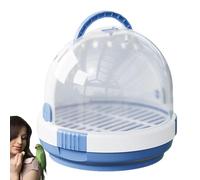 Travel Bird Cage for Small Birds - Breathable Pet Birds Bag | Lightweight Bird Carrier | Multifunctional Clear Parrot Travels Cage with Locking Latch, Small Animal Carriers for Hiking Park Vet