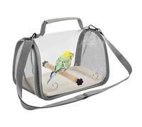 Travel Bird Cage - Lightweight Foldable Carrier with Compact Design for Parrots, Finches, Cockatiels, Macaws, Parakeets, & Small Pets, Ideal for Indoor and Outdoor Outings,10.04x7.48x7.09 Inches