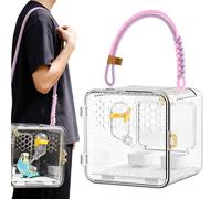 Travel Bird Cage Portable Breathable Transparent Bird Cage